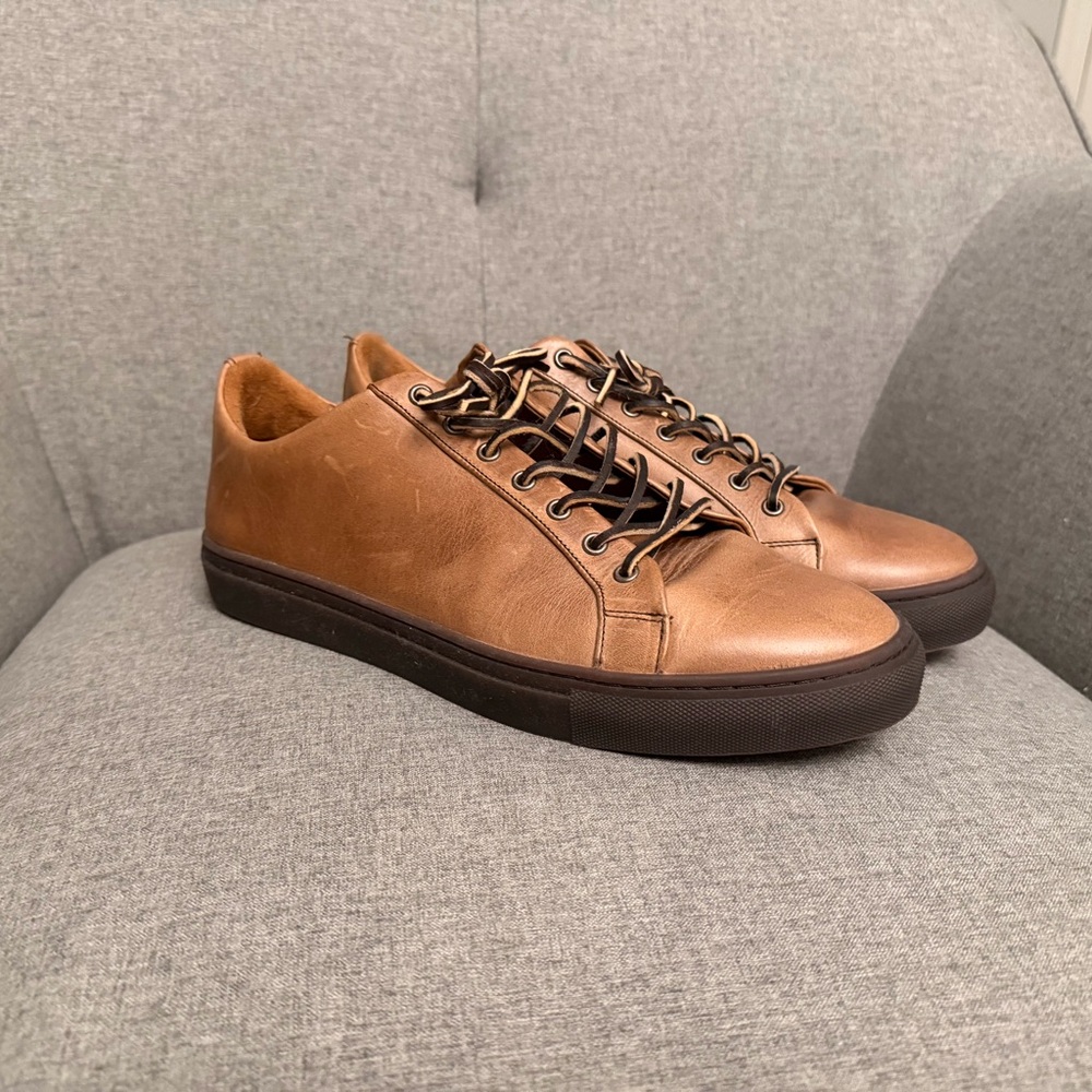 Thursday Boot Company Tan Leather Premier Low Top Sneakers